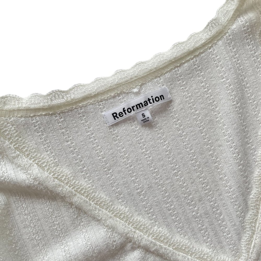 Reformation Ruched Blouse - Picture 2 of 5